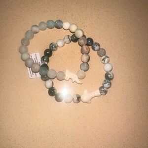 Natural Stone Beaded Bracelet Set
